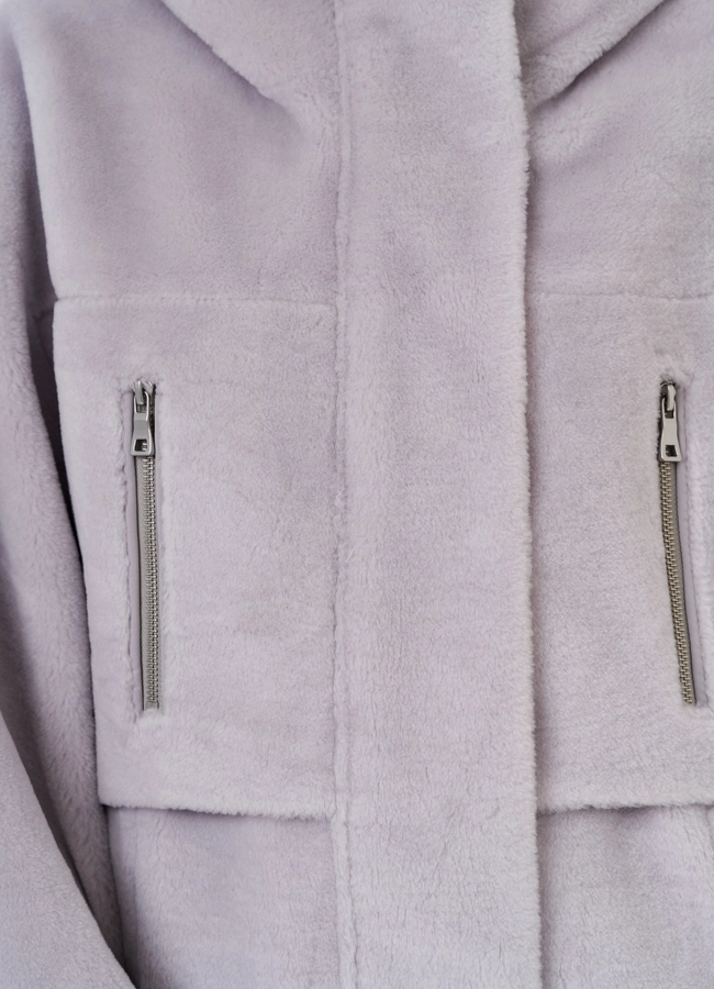 Полупальто женское с капюшоном модель № 25687 универмаг малина
