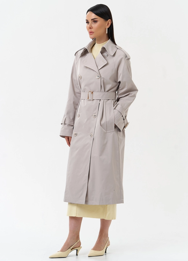 Женский плащ с английским воротником модель № 30266 в рассрочку