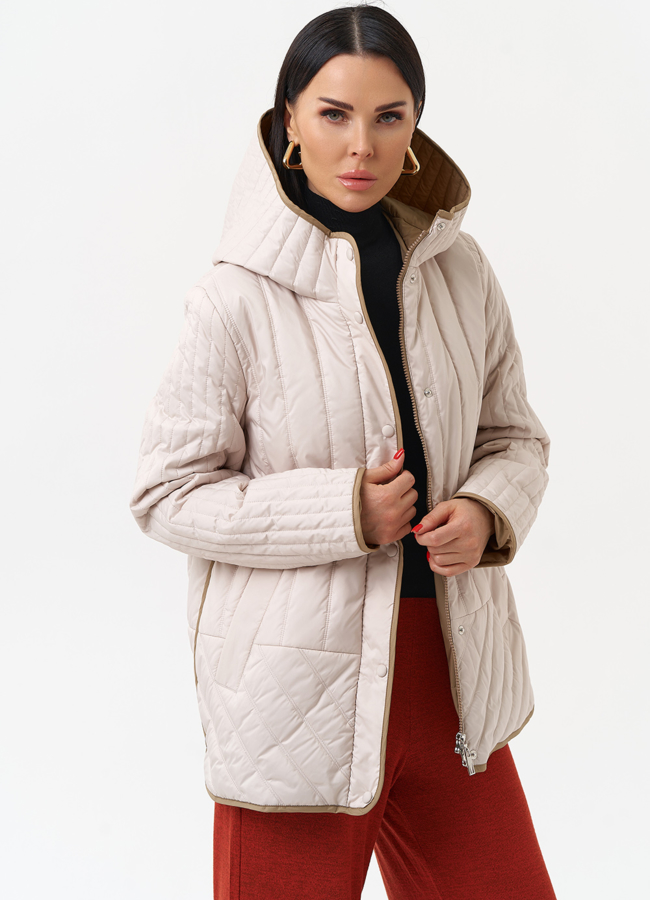 Женская утепленная куртка с капюшоном модель № 30023 универмаг малина