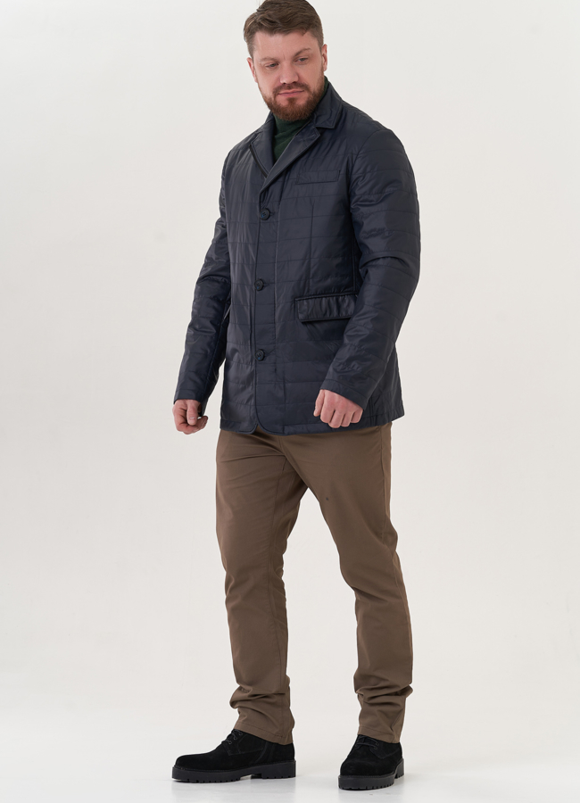 Мужская курка синего цвета модель № 26813 в кредит