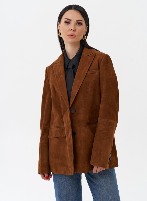 Женский замшевый жакет