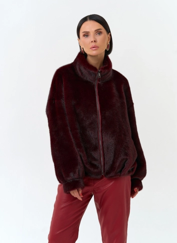 Женская шуба из эко меха фото