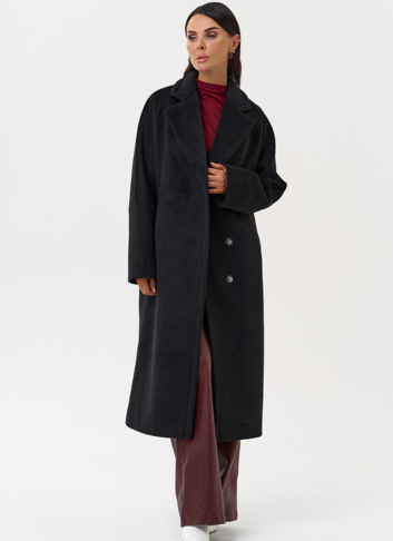 Женское пальто черного цвета