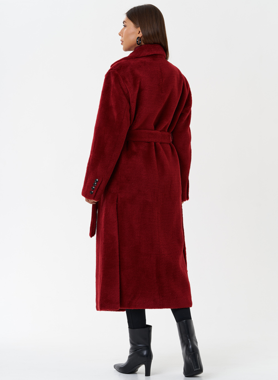 Пальто из шерсти с английским воротником