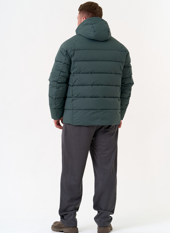 Мужской пуховик с капюшоном 