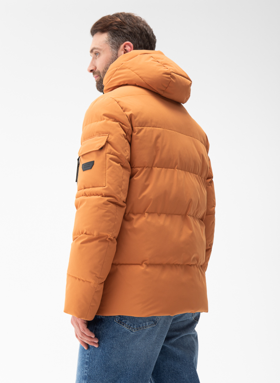 Мужской пуховик с капюшоном 