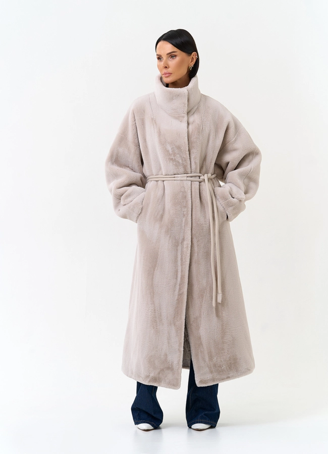 Женская шуба из эко меха модель № 34143 универмаг малина фото