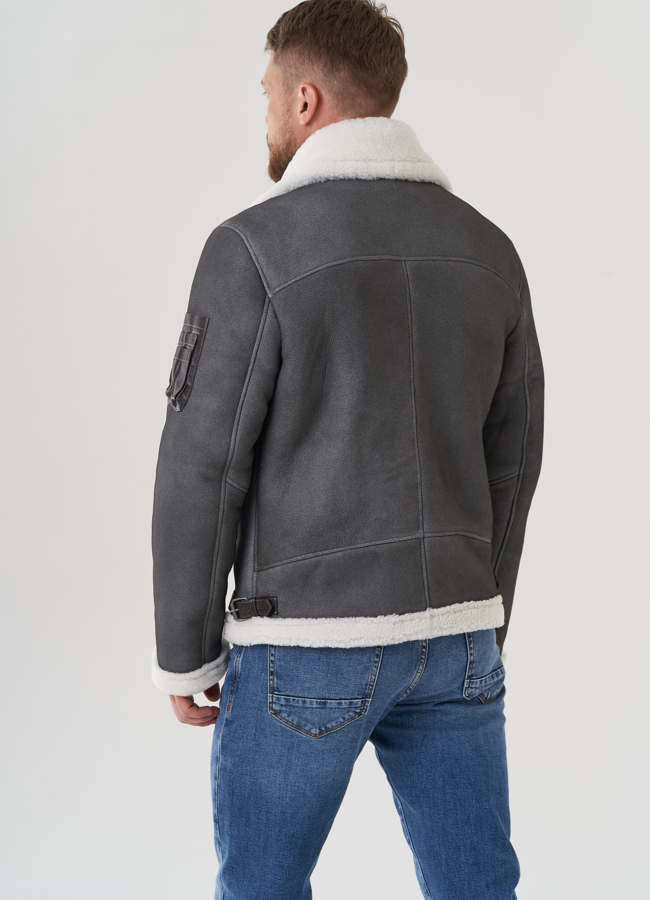 Дубленка мужская  модель № 81628 универмаг малина